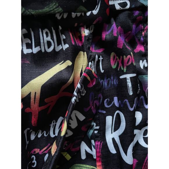 L'ATISTE Womens/Teen Coveralls Graphic Graffiti Print Size Small Mixed Media - Picture 9 of 9